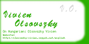 vivien olsovszky business card